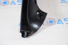 Left trunk door trim Mini Cooper Countryman R60 10-16 black worn, broken guides