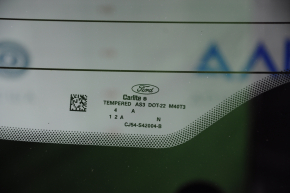 Rear glass of the tailgate Ford Escape MK3 13 without overlays, tinted, scratches, torn contact