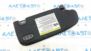 Left visor Lincoln MKX 16-18 black, without hook