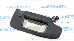 Right visor Lincoln MKX 16-18 black, without hook