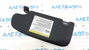 Right visor Lincoln MKX 16-18 black, without hook