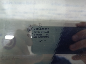 Door glass triangle with seal rear left Mercedes GLC 16-22 tinted with overlay