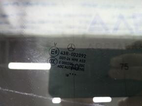 Door glass triangle with seal rear right Mercedes GLC 16-22 tinted with overlay