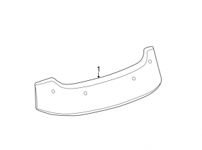 Trunk lid spoiler Fiat 500 12-19 Sport
