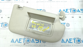 Right visor Ford Focus mk3 11-18 gray, without hook, for dry cleaning