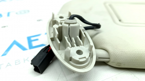 Right visor Ford Focus mk3 11-18 2 lights gray, without hook, crack on mount, for dry cleaning