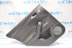 Door trim card rear left Ford Focus mk3 15-18 black with black insert cloth, Titanium, under tweeter