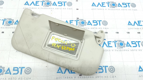 Right visor Ford Focus mk3 11-18 gray, type 2, without hook, dry-cleanable