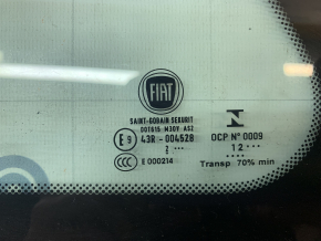 Rear left blind glass window Fiat 500 12-19