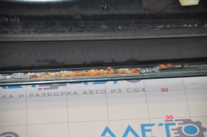 Door bare front right Ford Fusion mk5 13-20 graphite HN, dented corner, rust at the bottom, bumps