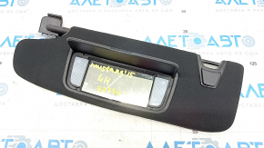 Left visor Ford Mustang mk6 15- coupe black, without hook, without plug, broken mount