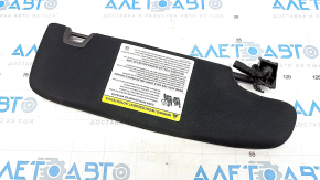 Left visor Ford Mustang mk6 15- coupe black, without hook, without plug, broken mount