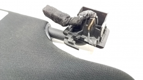 Left visor Ford Mustang mk6 15- coupe black, without hook, without plug, broken mount