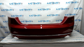 Rear bumper assembly Audi A5 F5 17-19 for parking sensors premium, prestige, red, pressed, scratches, breakage of the bracket, crack on the molding