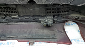 Rear bumper assembly Audi A5 F5 17-19 for parking sensors premium, prestige, red, pressed, scratches, breakage of the bracket, crack on the molding