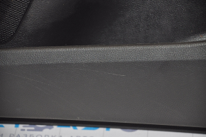 Door trim card front right Ford Fusion mk5 13-16 black with black insert cloth, armrest leather, molding gray gloss, scratch