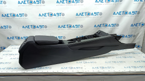 Central console armrest and cup holders Audi A5 F5 17-18 black, ebony insert