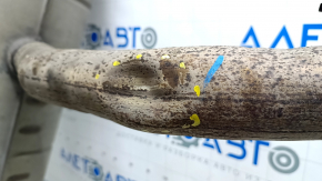 Infiniti QX50 19 exhaust pipe - dented