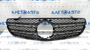 Base of radiator grill grill Mercedes GLC 300/350e 16-19 without chamber, mesh, broken mesh, broken fasteners