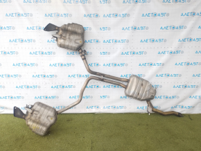 Exhaust line middle section with barrels Audi A6 C7 16-18 2.0T AWD with damper
