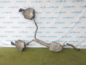 Exhaust line middle section with barrels Audi A6 C7 16-18 2.0T AWD with damper