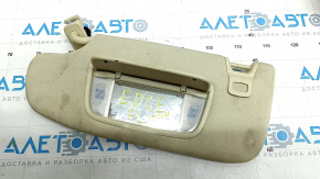 Left visor Ford Edge 15 - beige, without hook, dry cleanable