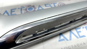 Grille trim grill Mercedes GLC 300/350e/43 16-19 without chamber, silver, complete with moldings, pokes, cracked