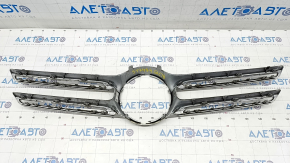 Grille trim grill Mercedes GLC 300/350e/43 16-19 without chamber, silver, complete with moldings, pokes, cracked