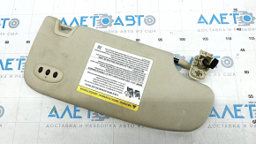 Left visor Ford Edge 15 - beige, with control, without hook, for dry cleaning