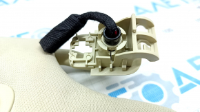 Right visor Ford Edge 15 - beige, without hook, without plug, for dry cleaning, crack in fastening