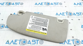 Right visor Ford Edge 15 - gray, without hook, without plug, for dry cleaning