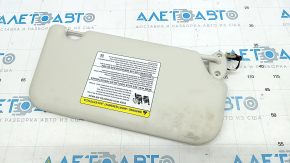 Left visor Ford C-max MK2 13-18 gray, without hook, dry-cleanable