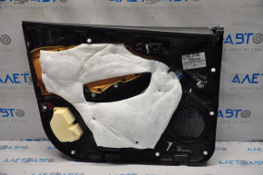 Door trim card front right Ford Focus mk3 15-18 black with black insert cloth, Titanium, worn, fabric peeled off