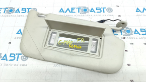Right visor Ford C-max MK2 13-18 gray, without hook, dry-cleanable