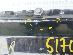 Rear panel Audi Q7 4L 10-15 2 parts, black, dents, tears, cuts