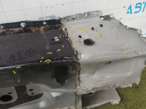 Rear panel Audi Q7 4L 10-15 2 parts, black, dents, tears, cuts