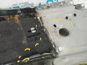 Rear panel Audi Q7 4L 10-15 2 parts, black, dents, tears, cuts