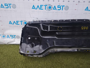 Rear panel Audi Q7 4L 10-15 2 parts, black, dents, tears, cuts