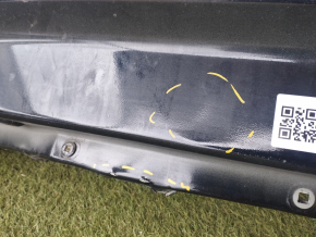 Rear panel Audi Q7 4L 10-15 2 parts, black, dents, tears, cuts