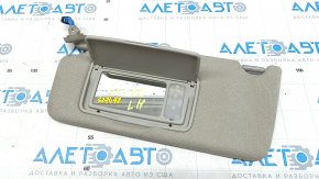 Left sun visor for Honda Accord 18-22, Platinum Gray, no hook, scratches on the mount