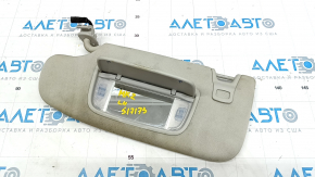 Left visor Lincoln MKZ 13-16 light gray, without hook, without plug, for dry cleaning