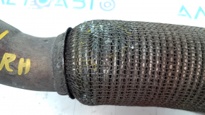 Right intake pipe Jeep Cherokee KL 19- 3.2 AWD studs are sawn off, the mesh on the corrugation is torn, it is crushed
