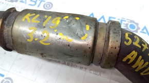 Right intake pipe Jeep Cherokee KL 19- 3.2 AWD studs are sawn off, the mesh on the corrugation is torn, it is crushed