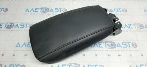 Armrest Ford Fusion mk5 13-16 leather black with red stitching