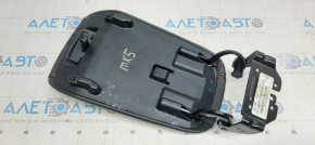 Armrest Ford Fusion mk5 13-16 leather black with red stitching