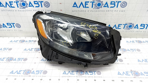 Headlight front right bare Mercedes GLC 16-19 halogen with seal, sand, chip