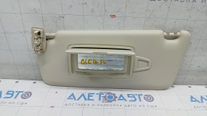 Left visor Mercedes GLC 16-22 beige, without hook