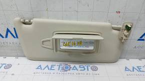 Right visor Mercedes GLC 16-22 beige, without hook