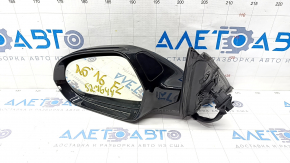 Side mirror left Audi A6 C7 12-18 for auto warehouse, BSM, auto-dimming, 14+2 pins, black