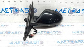 Side mirror left Audi A6 C7 12-18 for auto warehouse, BSM, auto-dimming, 14+2 pins, black